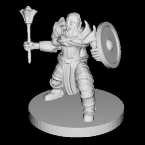 Dwarf Male Cleric of Battle