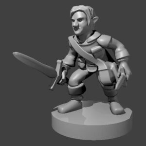 Gnome Male Rogue (Small - 1/2" base)
