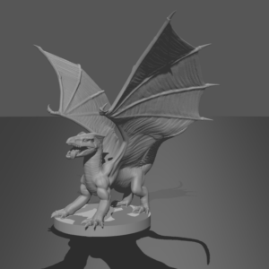 White Dragon (Tiny--1/2" base)