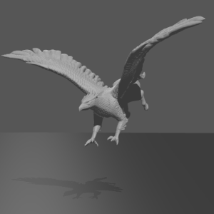 Hippogryph - Flying (Large--2" base)